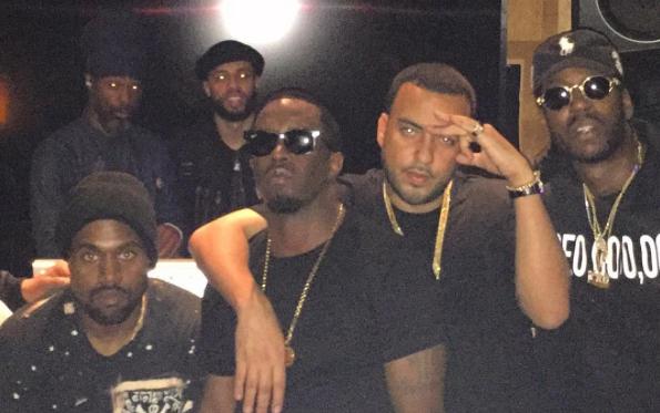 French Montana stood with Puff Daddy Kanye Wes