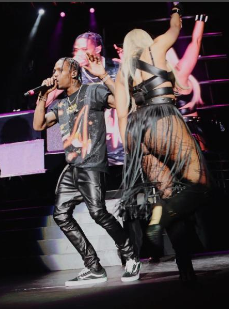 Travis Scott joins Nicki Minaj onstage