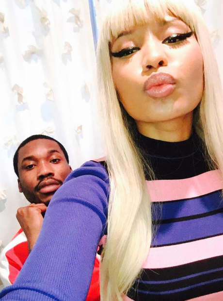 Nicki Minaj Meek Mill selfie