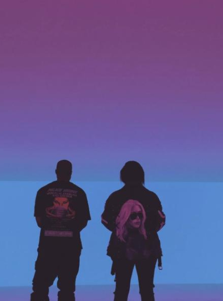 Kanye West and Kim Kardashian