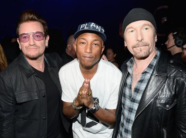 Pharrell Williams with U2