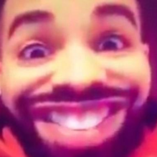 Drake using Snapchat filter
