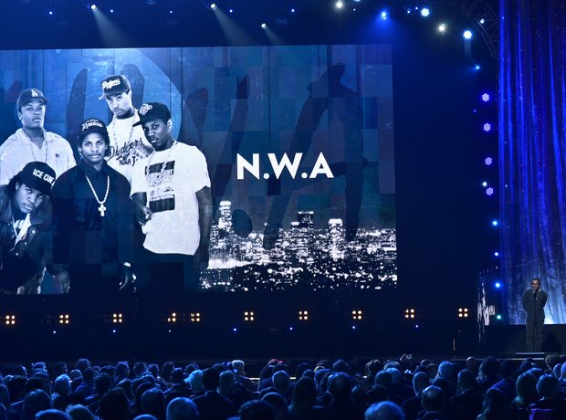 Kendrick Lamar giving NWA speech