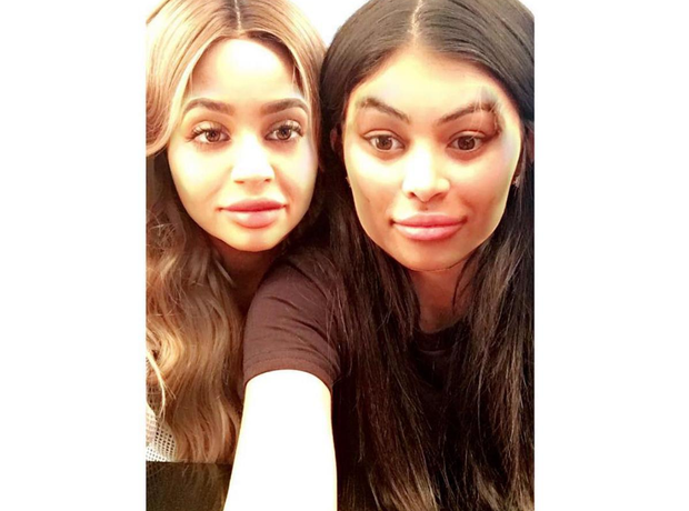 Blac Chyna Kylie Jenner faceswap
