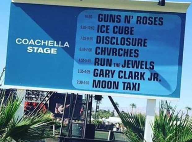 Disclosure Coachella sign