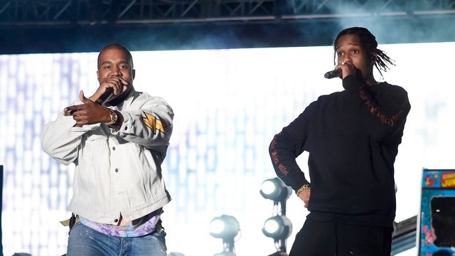 Kanye West and A$AP Rocky Coachella 2016