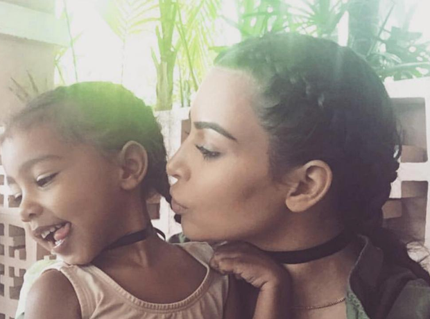 Kim Kardashian and North West's girls day out
