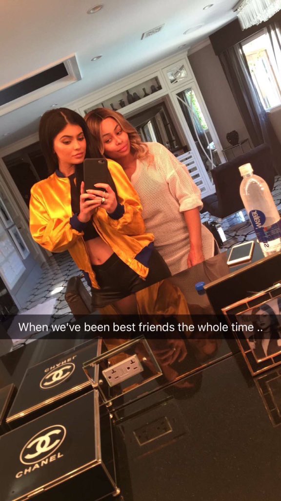 Kylie Jenner and Blac Chyna Snapchat 