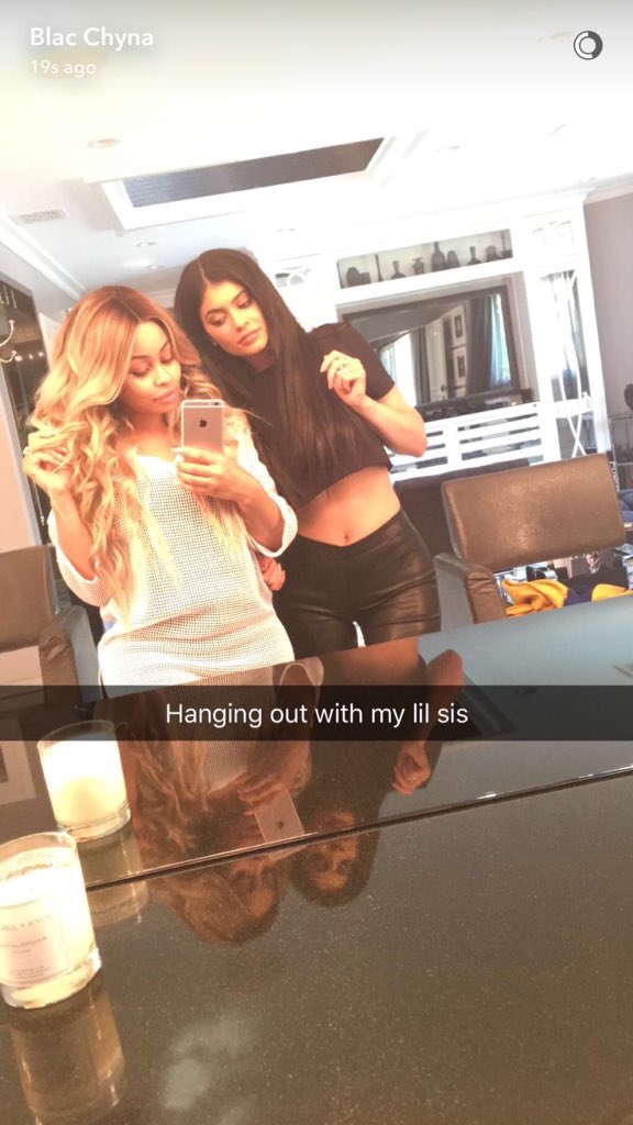 Kylie Jenner and Blac Chyna Snapchat 