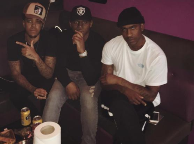 Skepta Fekky and Chip at on chair