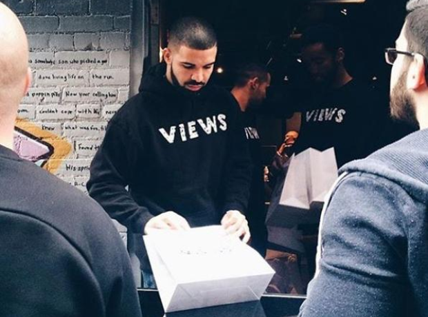 Drake signing bags