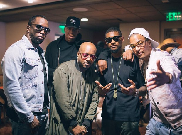 Diddy, Usher, Jay Z, Jermaine Dupri and TI
