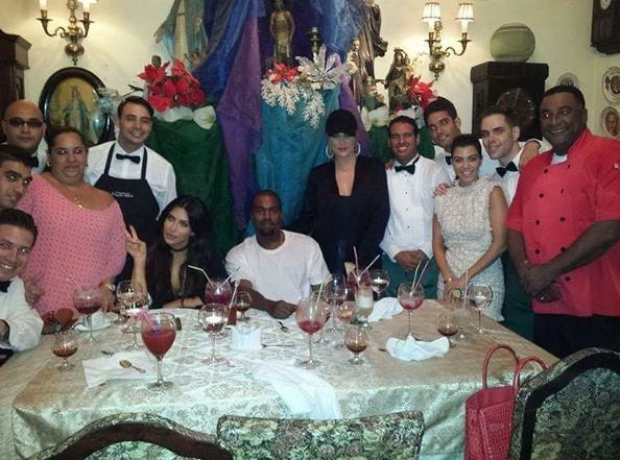 Kayne West, Kim Kardashian and family in Cuba