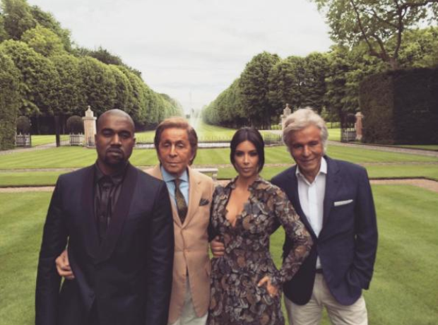 Kanye West Kim Kardashian Valentino