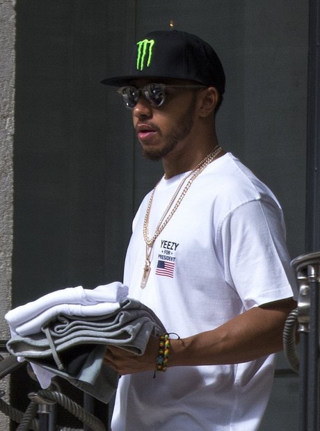 Lewis Hamilton wears 'Yeezy For President' t-shirt