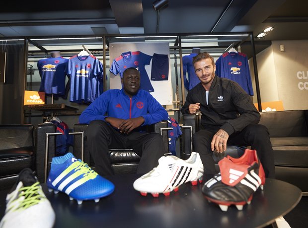 Stormzy David Beckham at on chairs