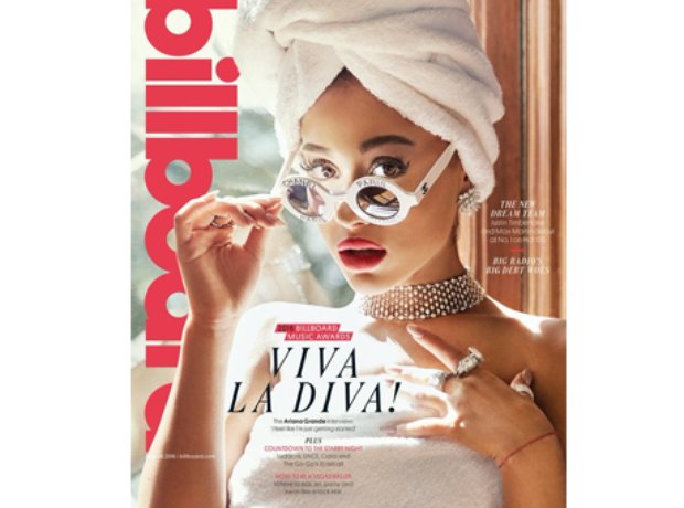 Ariana Grande on the cover of Billboard magazine
