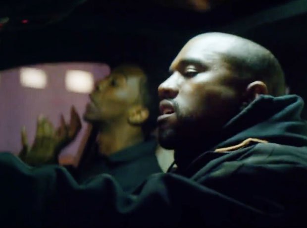 Kanye West and Desiigner in car