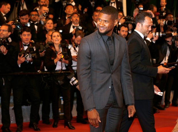 Usher at the Hands of Stone premiere in Cannes