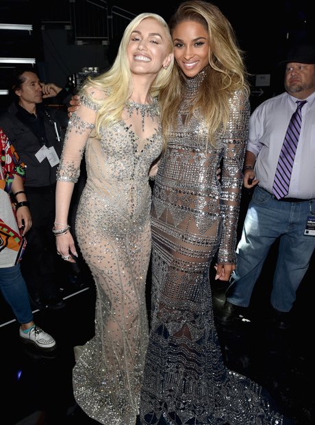 Gwen Stefani (L) and co-host Ciara attend the 2016