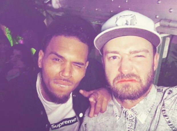 Chris Brown and Justin Timberlake