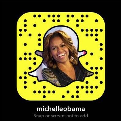 Michelle Obama snapchat