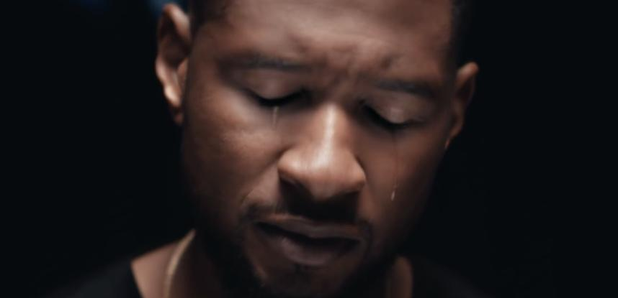 Usher crying