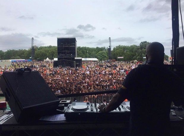 Backstage at Wireless Festival