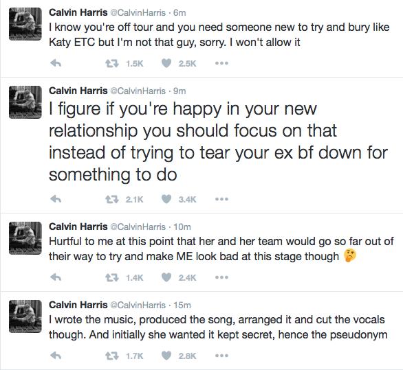 Calvin Harris tweets