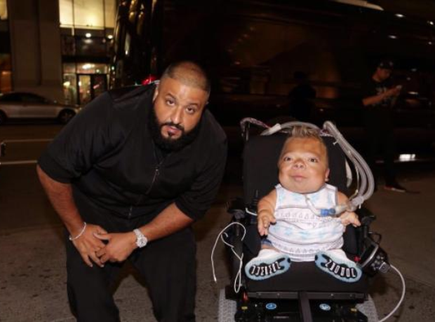 Dj Khaled with disabled fan