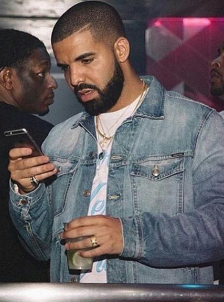 Drake Looking At Phone