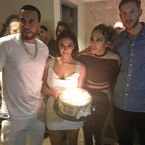 French Montana Calvin Harris Kim Kardashian J Lo