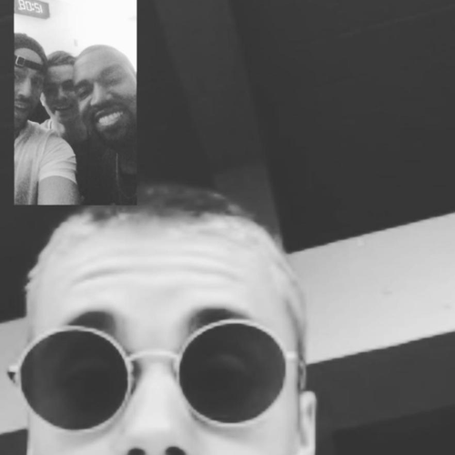 Justin Bieber Kanye West facetime