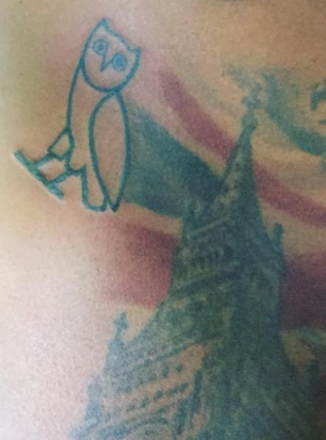 drake ovo owl tattoo