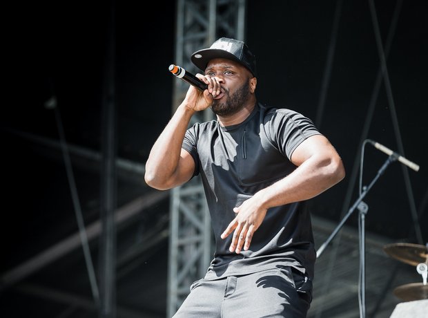 Lethal Bizzle on stage