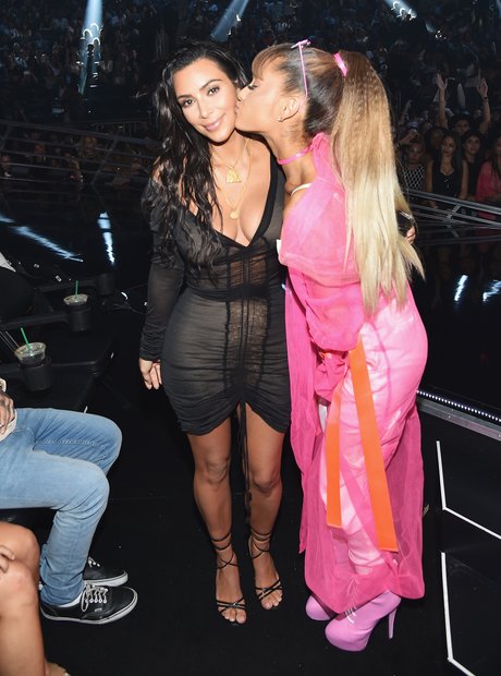 Kim Kardashian and Ariana Grande MTV VMAs 2016