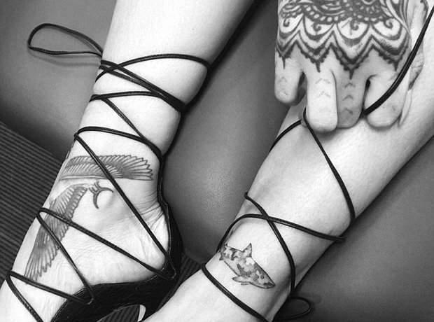 Rihanna's shark angle tattoo