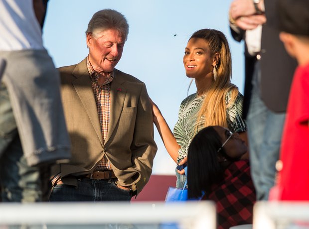 Bill Clinton and Beyonce 