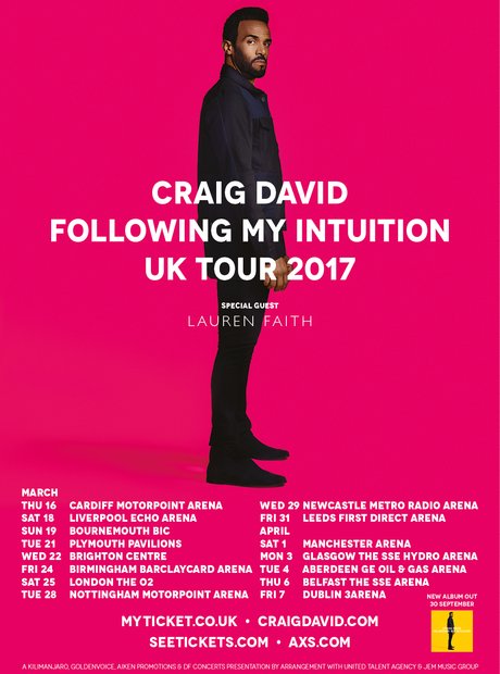 Craig David 'Following My Intuition' Tour 2017