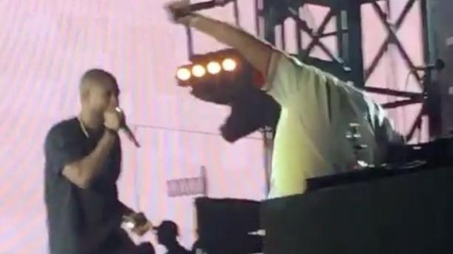 DJ Khaled Fall Off Stage