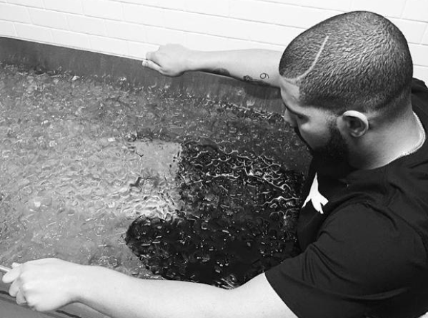 Drake Taking An Ice Bath