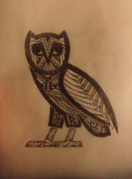 Drake OVO Owl Tattoo