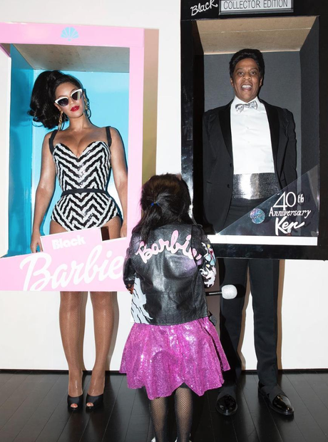 Beyonce, Jay-Z and Blue Ivy dress up as dolls for 