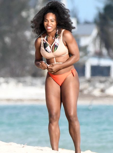 Serena Williams on the beach