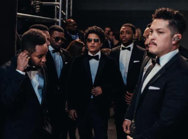 Bruno Mars at the VS Fashion Show 2016
