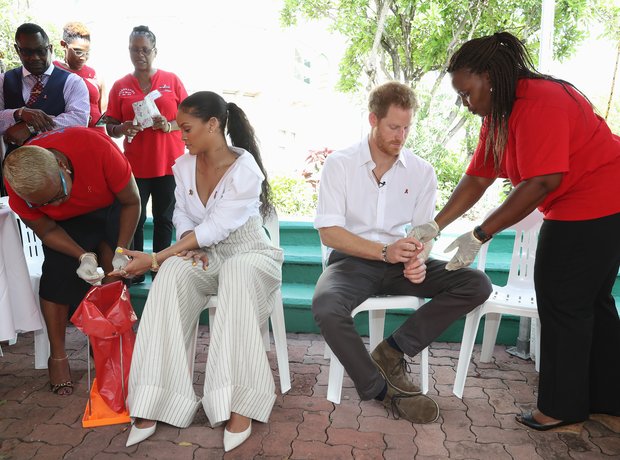 Rihanna and Prince Harry take HIV Test