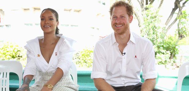 Rihanna with Prince Harry in Barbados