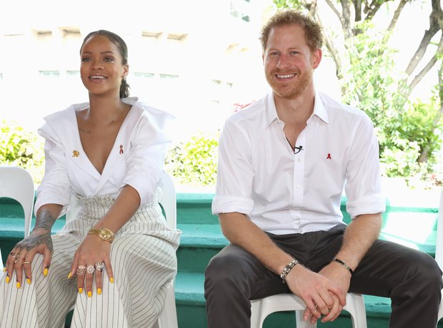 Rihanna with Prince Harry in Barbados