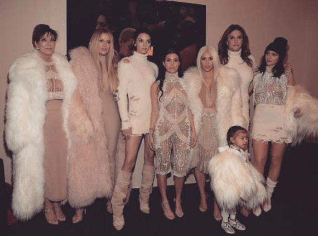 Kardashian Family At Yeezy Show