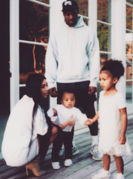 Kim K and her family